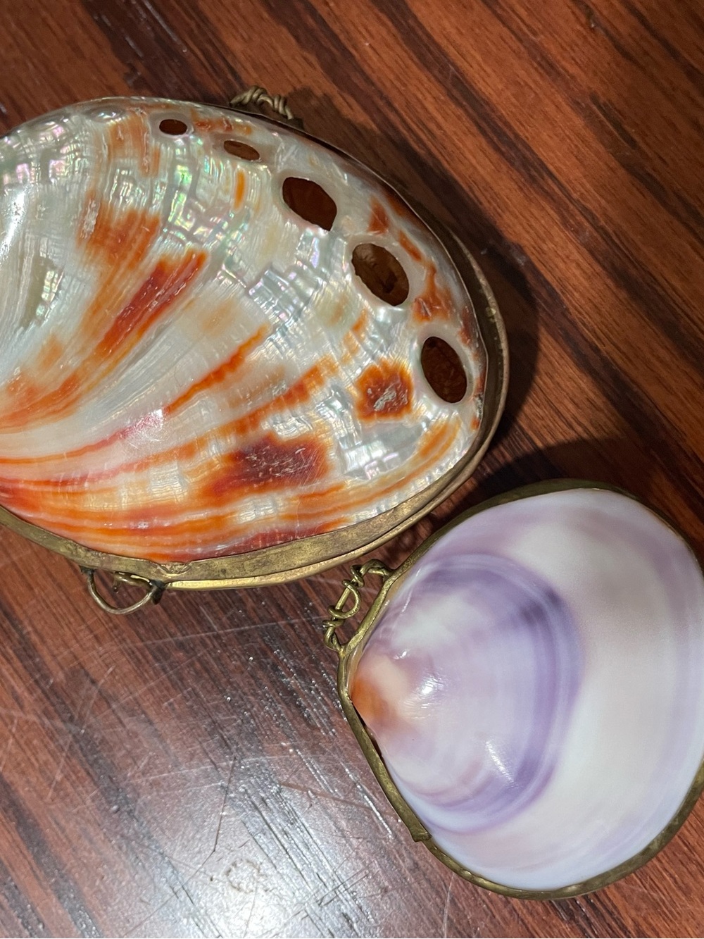 Set of two vintage seashell coin purses - Picture 2 of 5